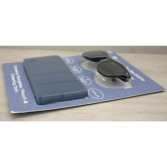 Eyewear for the Earth 984207164 Black SOL Rectangular Polarized Sunglasses - Picture 3 of 5